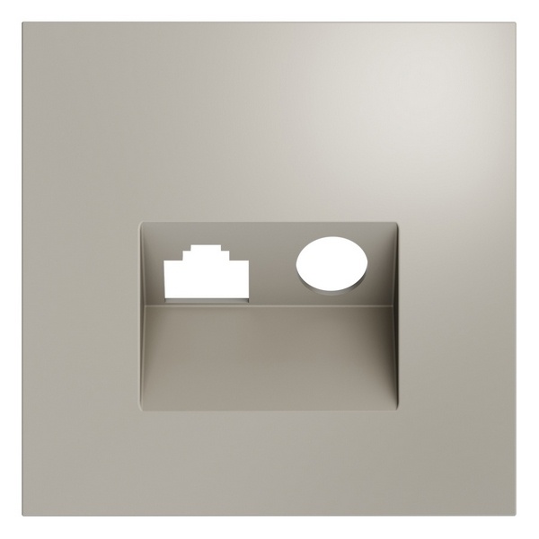 Накладка Voltum S70 для розетки TV+RJ45 кат. 6 кашемир