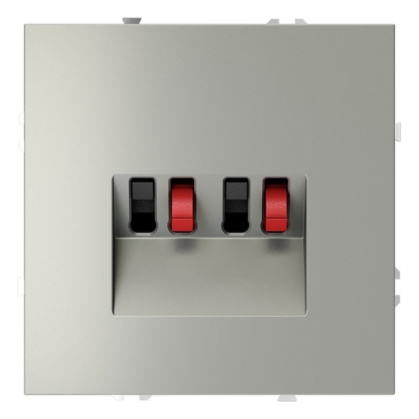 Розетка акустическая встраиваемая Voltum S70 4 подключения сталь