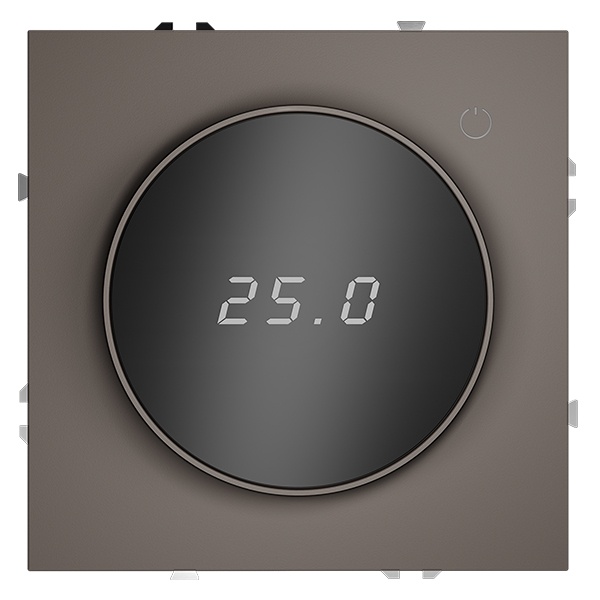 Терморегулятор электронный Voltum S70 с индикацией и датчиком для теплого пола капучино