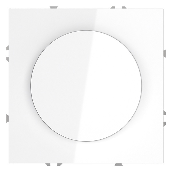 Светорегулятор встраиваемый Voltum S70 поворотно-нажимной 600 Вт белый глянцевый