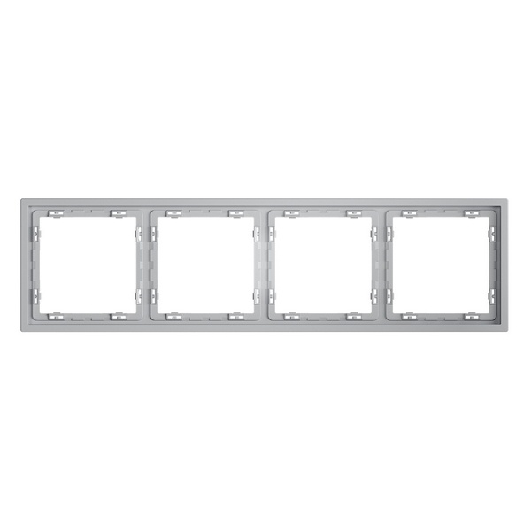 Рамка пластиковая Voltum S70 на 4 поста серый