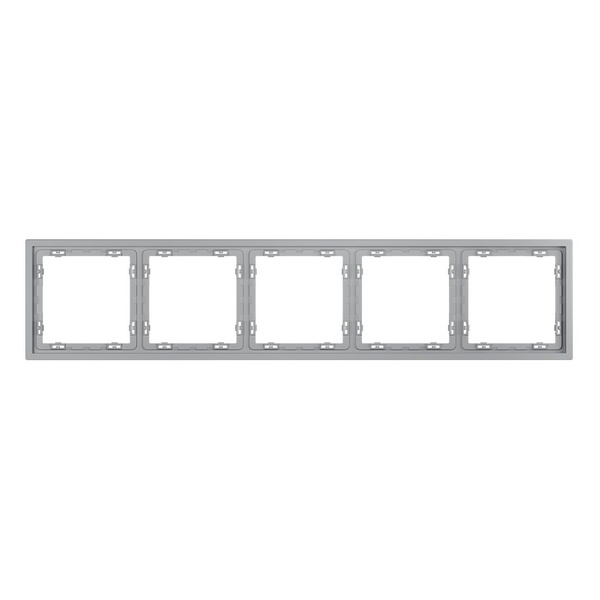 Рамка пластиковая Voltum S70 на 5 постов серый
