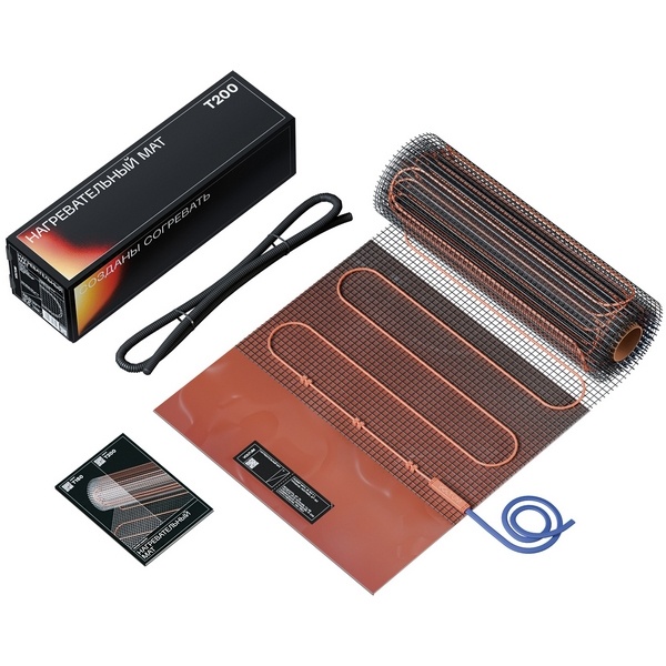 Нагревательный мат Voltum двужильный VLT01-200-12 площадь обогрева 12,0м2 мощность 2400Вт