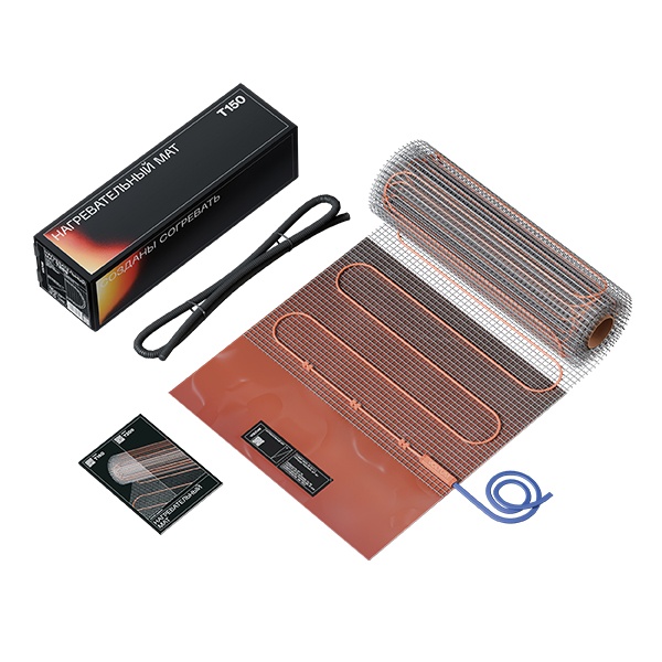 Нагревательный мат Voltum двужильный VLT01-150-15 площадь обогрева 15,0м2 мощность 2250Вт