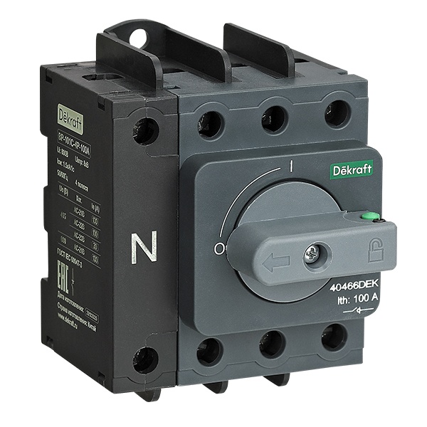 Выключатель-разъединитель DEKraft ВР-101С 100А 4Р