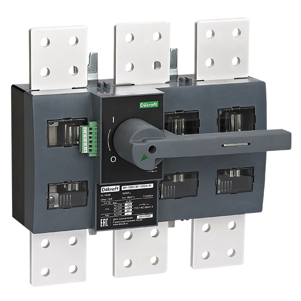 Выключатель-разъединитель DEKraft ВР-108С 1250А 3Р с видимым разрывом