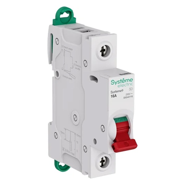 Выключатель нагрузки SE Systeme9 S9S 1П 20А 230В (рубильник)