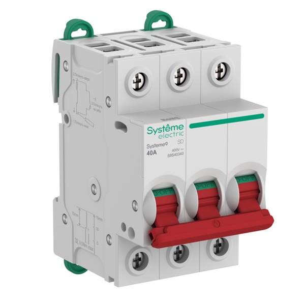 Выключатель нагрузки SE Systeme9 S9S 3П 40А 400В (рубильник)