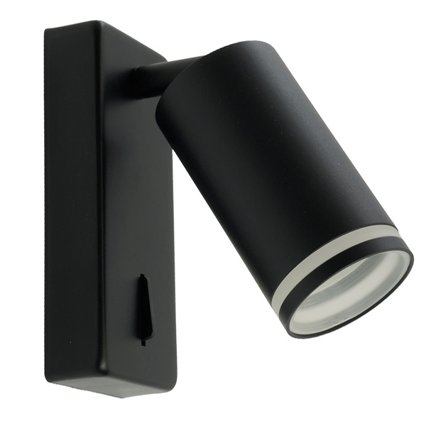 Светильник настенный Feron ML1620 35W 230V GU10 черный, алюминий, IP20 55x90x140mm