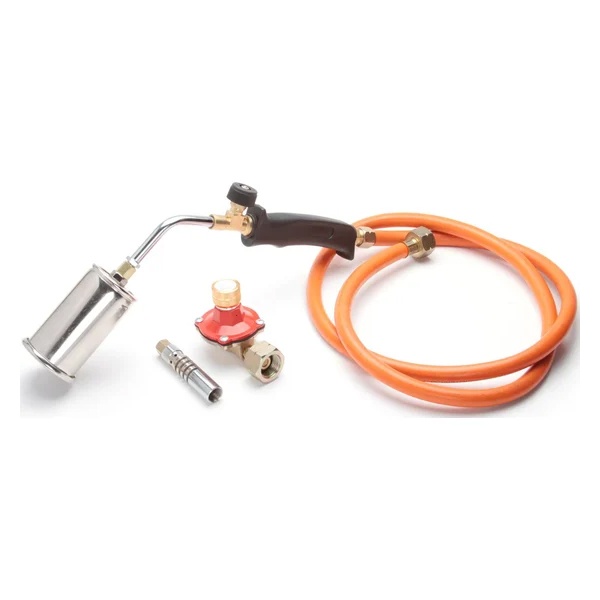 Горелка КВТ пропановая ПГ серия ПРОФИ с редуктором и комплектом насадок для термоусадки и пайки