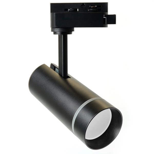 Трековый светодиодный светильник AL106 Luna 12W 2700K 1080Lm 80° однофазный, черный