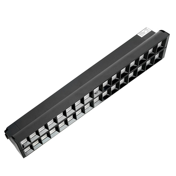 Трековый светодиодный светильник AL123 RetailTrace 2x30W 6500K 6600Lm 60° однофазный, черный