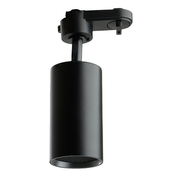 Трековый светодиодный светильник AL128 10W 4000K 800Lm 35° однофазный черный с антибликовой решеткой