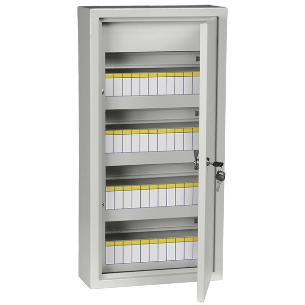 Щит металлический ИЭК TITAN 3 ЩРн-48з-1 48(4х12) модулей навесной 620х310х120 УХЛ3 IP31 серый