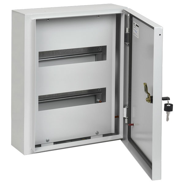 Щит металлический ИЭК TITAN 3 ЩРн-24з-0 24(2х12) модуля навесной 410х330х120 У2 IP54 серый