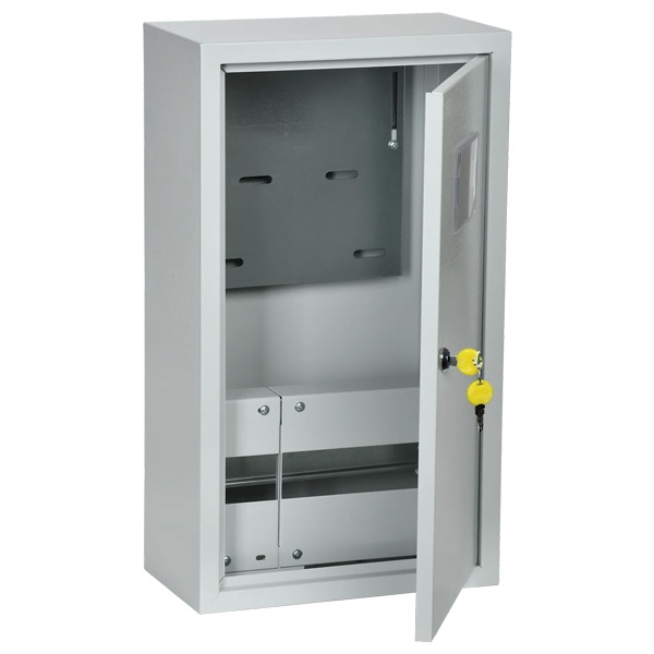 Щит металлический ИЭК ЩУРн-3/12зо-1 540х310х165 на 3-х фазный счетчик и 12 модулей навесной