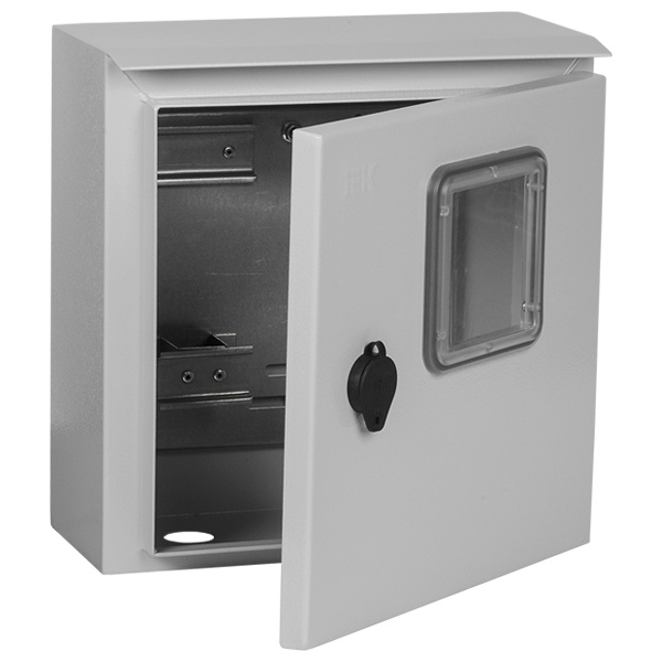 Щит металлический влагозащищенный ИЭК ЩУ1/1-0 74 У1 310х300х150 на 1-ф счетчик IP66