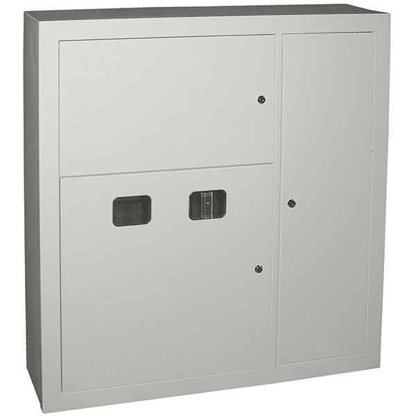 Щит металлический этажный ИЭК ЩЭ-2-1 36 на 2 квартиры встраиваемый 1000х960х160 УХЛ3 IP31