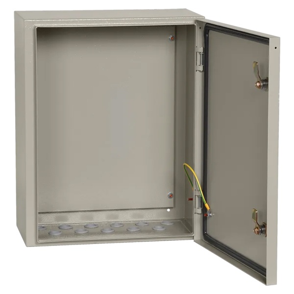 Щит металлический влагозащищенный ИЭК ЩМП-1-0 У2 IP54, с монтажной платой 395х310х220