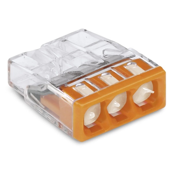 Клеммник WAGO 3 (одножильных) х 0,5-2,5 мм 24A Cu/Al с пастой Alu-Plus [уп. 100шт]