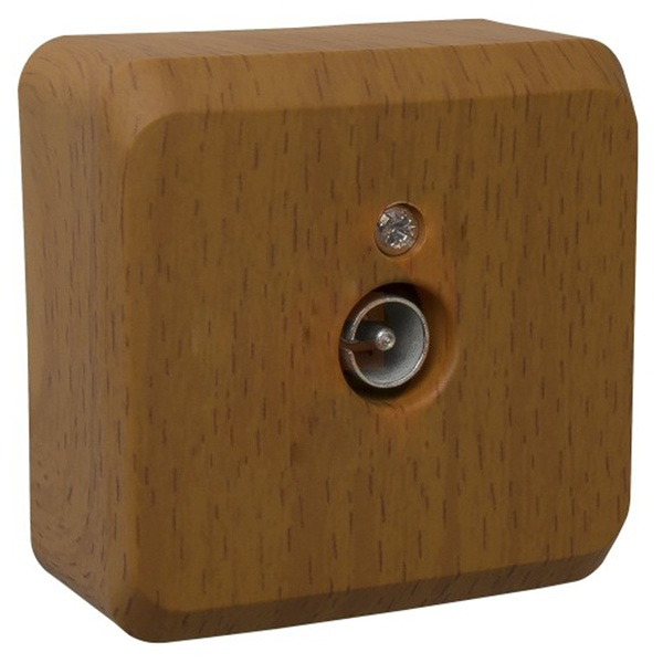 Накладная розетка TV 0.7 ДБ SE Этюд темный бук