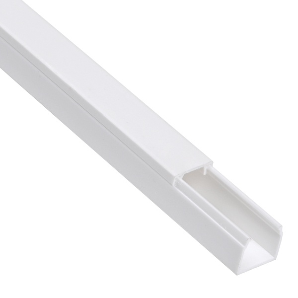 Кабель-канал ИЭК с крышкой 12х12 ПВХ белый 2м/шт [уп.120м] Элекор (кабельный короб)