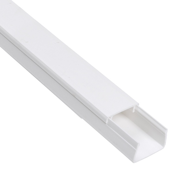 Кабель-канал ИЭК с крышкой 30х25 ПВХ белый 2м/шт [уп.32м] Элекор (кабельный короб)