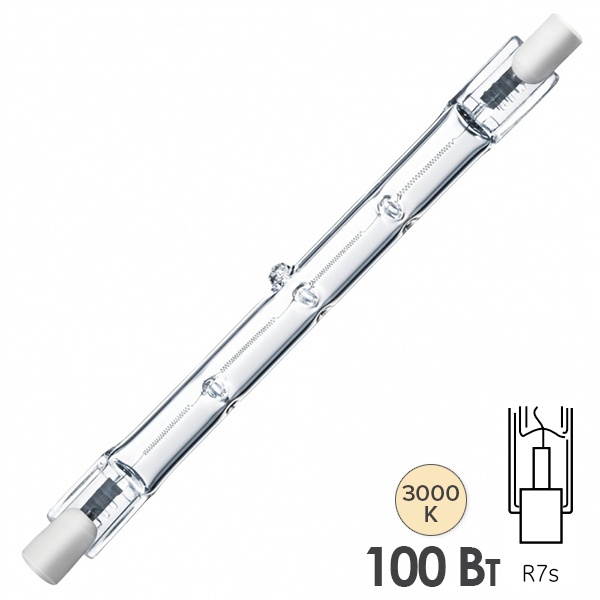 Лампа галогенная линейная Foton HL117 100W R7s 220V 114.2mm
