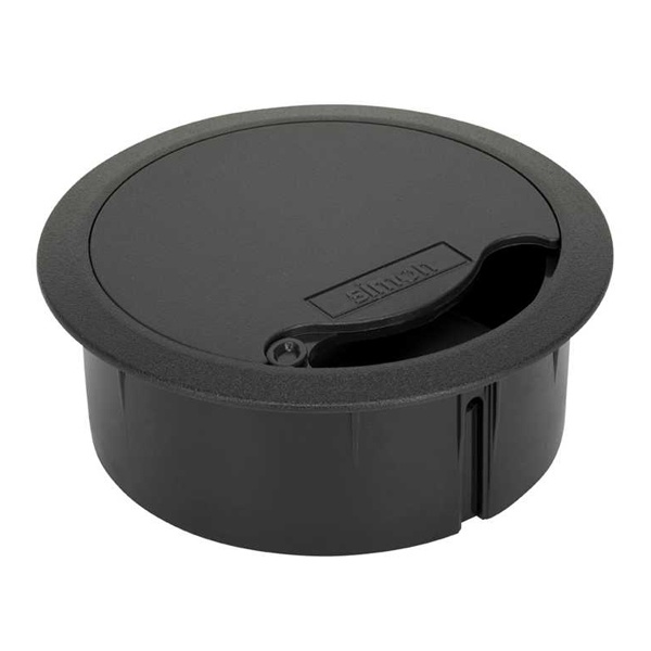 Кабельный вывод Simon Connect для стола или фальш-пола d102 (громмет) графит