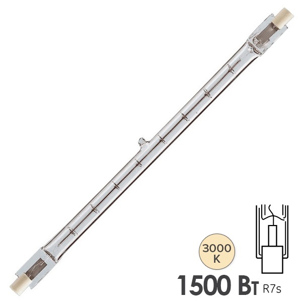 Лампа галогенная линейная BLV 1500W 220V R7s 250.7mm