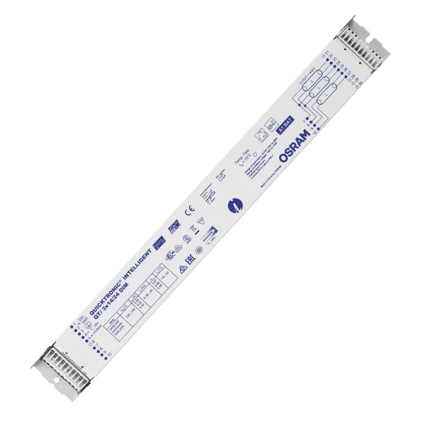 ЭПРА Osram QTi 3x14/24 DIM 1-10V диммируемый для люминесцентных ламп T5