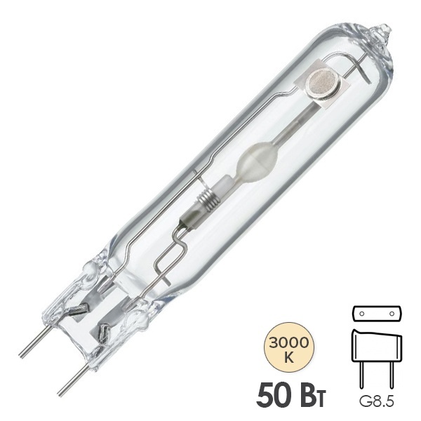 Лампа металлогалогенная Philips CDM-TC Elite 50W/930 3000K G8.5 (МГЛ)