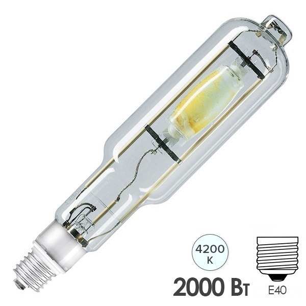 Лампа металлогалогенная Philips HPI-T Pro 2000W/542 4200K 380V 9,1A E40 210000lm p20 (928074209228) (МГЛ)