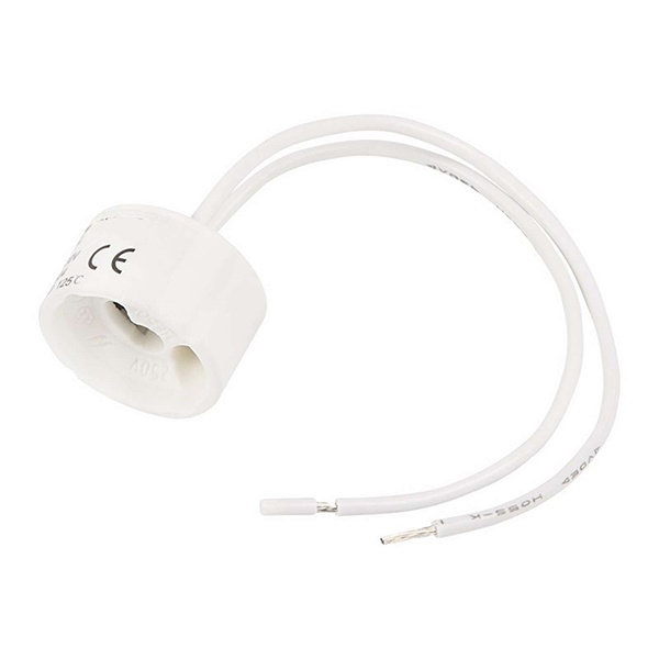 Патрон GU10/GX10 керамический с проводом (31000)