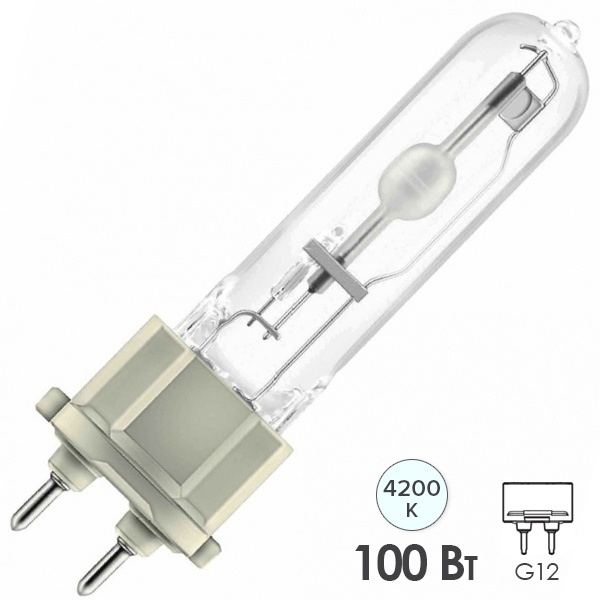 Лампа металлогалогенная Osram HCI-T 100W/942 4200K NDL POWERBALL G12 (МГЛ)