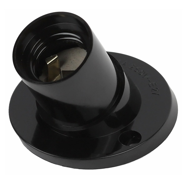 Патрон Е27 настенный 45° карболитовый