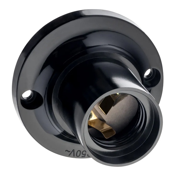 Патрон Е27 потолочный 90° карболитовый