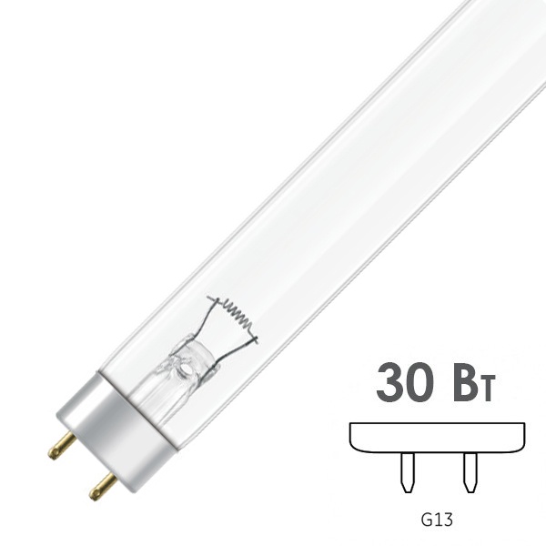 Лампа бактерицидная Osram HNS G30 T8 30W G13 L895mm специальная безозоновая