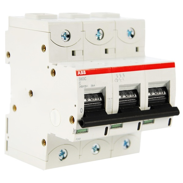 Автоматический выключатель ABB 3-полюсный S803C C80 25kA (автомат электрический)