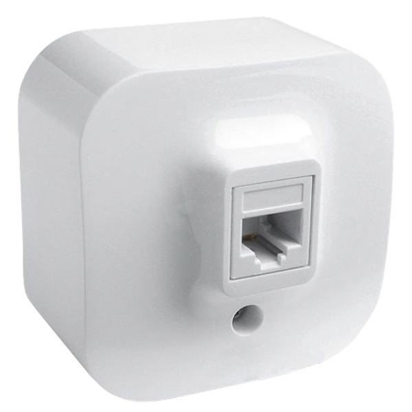 Накладная розетка телефонная Legrand Quteo RJ11 белая