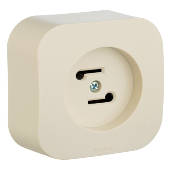 Накладная радио розетка Legrand Quteo слоновая кость (бежевый)