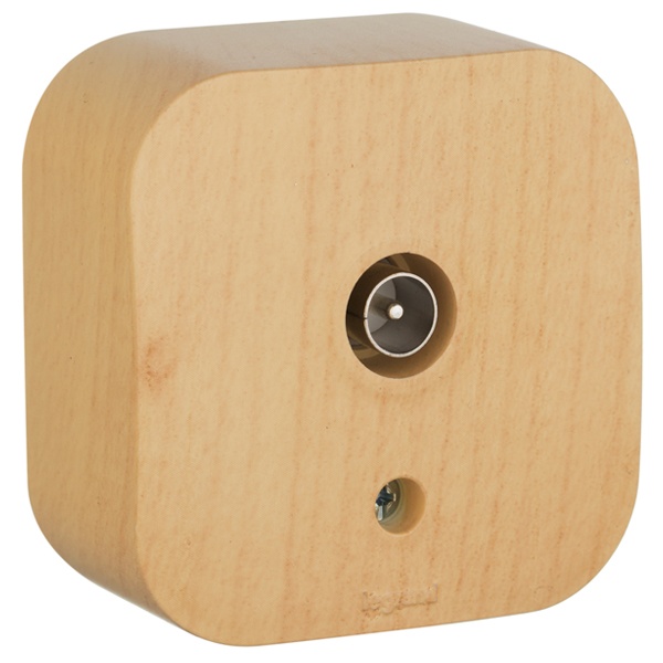 Накладная розетка телевизионная Legrand Quteo дерево