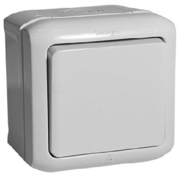 Переключатель Legrand Quteo IP44 серый