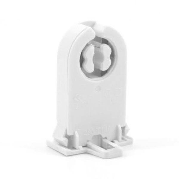 Патрон VS 28501 G13 сквозной боковые защёлки без стопора, высота оси 31 мм для ламп T8/T12