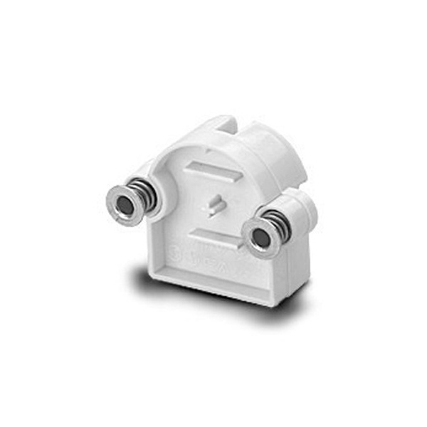 Патрон VS 47102 G13 торцевой подпружиненный под винт М3 для ламп T8