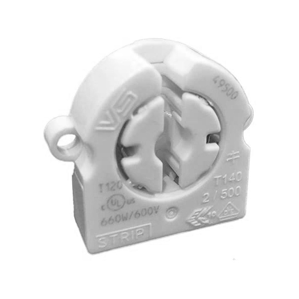 Патрон VS 47500 G13 торцевой под винт М3 для ламп T8/T12