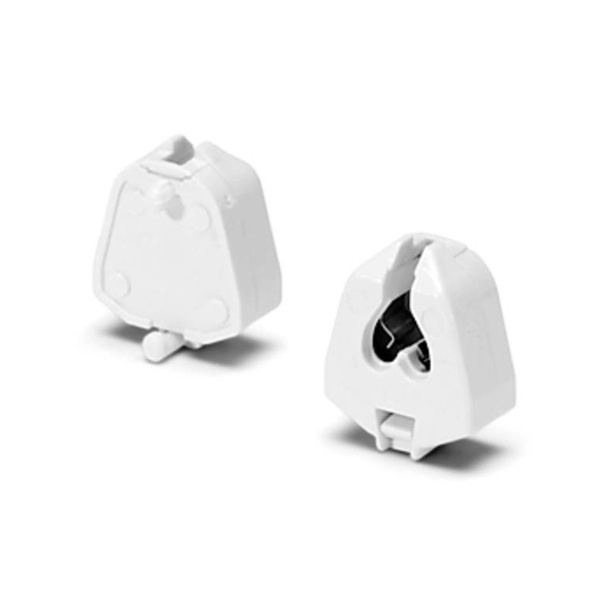 Патрон VS 09205 G5 двухпазовый торцовые защёлки d3,2 для ламп T5