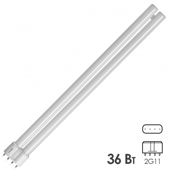 Лампа УФ в ловушки для насекомых Sylvania Lynx-L 36W UVA BL 368 nm 2G11 сушка гель лака