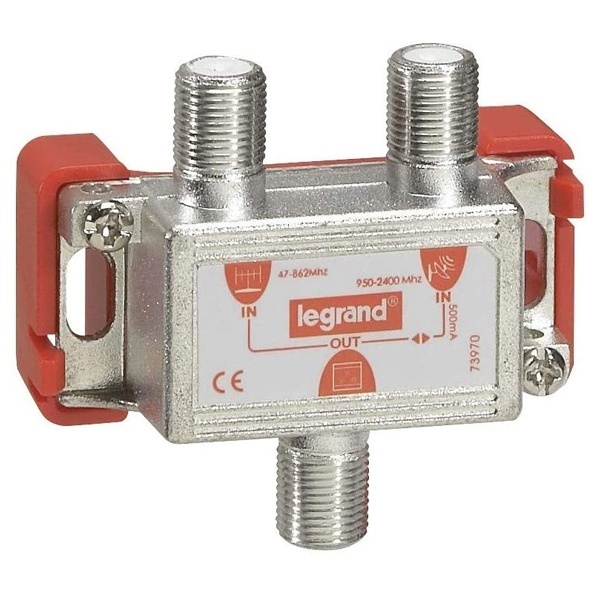 Сумматор Legrand TV/SAT 47-862МГц / 950-2400МГц под F-разъём