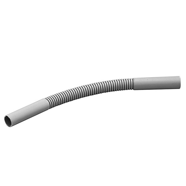 Поворот для труб Промрукав 16 мм гибкий гофрированный серый [уп. 50шт]